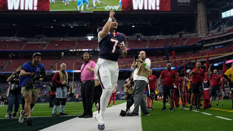 El quarterback de Texans en el emparrillado 