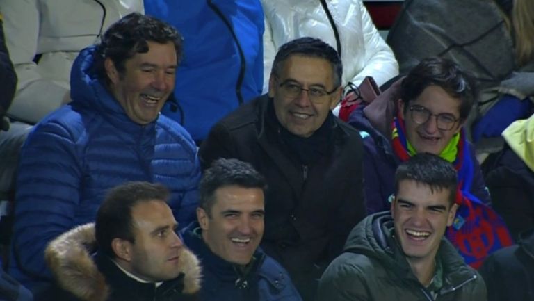 Josep María Bartomeu reaparece en el partido del Barcelona de Copa del Rey