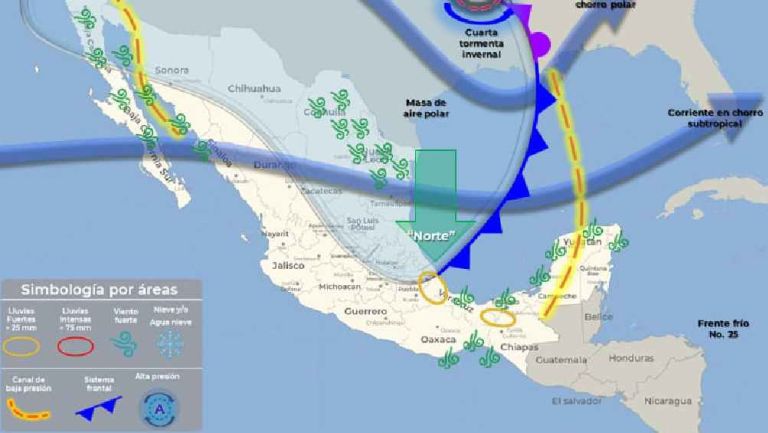 SEP anunció que Frente Frío 25 obliga a suspender regreso a clases en 17 municipios de Sonora