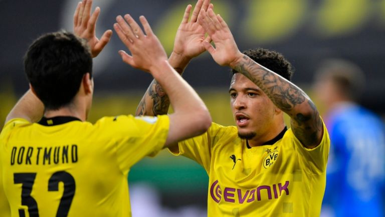 Borussia Dortmund golea a Darmstadt en el regreso de Jadon Sancho a la Bundesliga