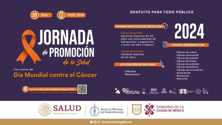 Jornada de Promoción de la Salud: Asiste, revísate e infórmate sobre el cáncer