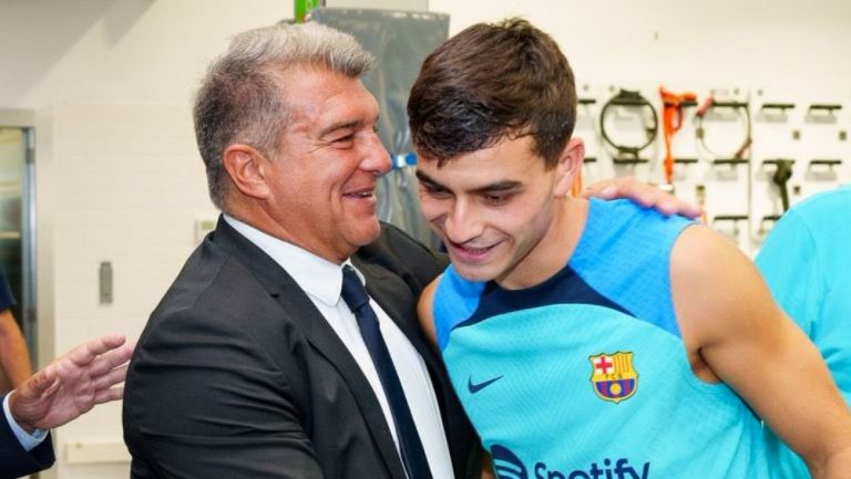 Pedri revela el mensaje de Laporta al vestidor del Barcelona: “Quiero que se dejen la piel vs PSG”