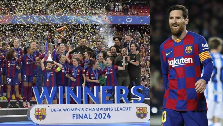 ¡No olvida su pasado culé! Leo Messi felicitó al Barcelona Femenil por el título de Champions League