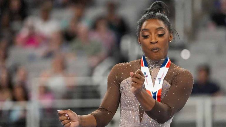 ¡Histórica! Simone Biles ganó noveno título en el Campeonato de EE.UU. rumbo a París 2024