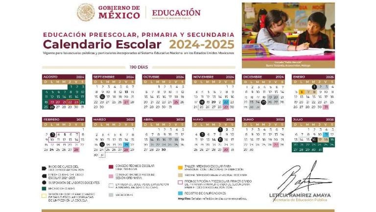 SEP revela Calendario Escolar 2024-25