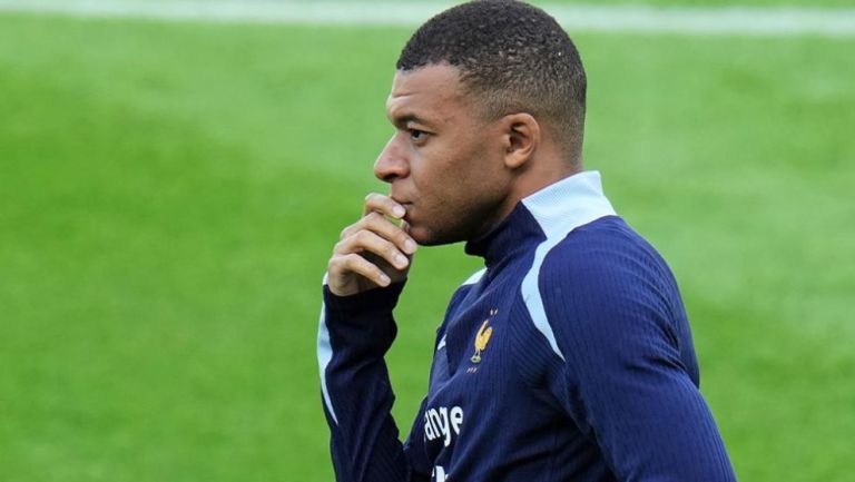 Kylian Mbappé, en la concentración de Francia durante la Eurocopa