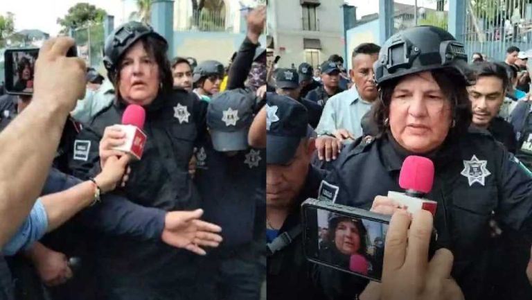 Alcaldesa de Veracruz se disfraza de policía para huir y no ser linchada 