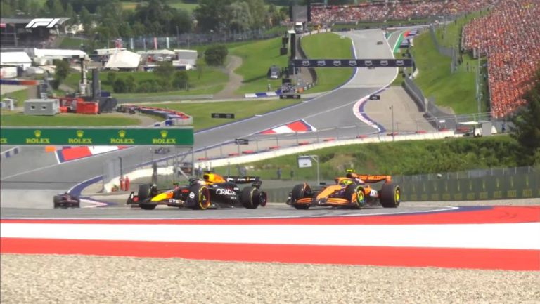 Norris y Verstappen tuvieron una dura batalla