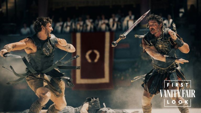 Pedro Pascal y Paul Mescal en Gladiador 2