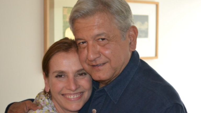 Beatriz Gutiérrez Müller y Andrés Manuel López Obrador