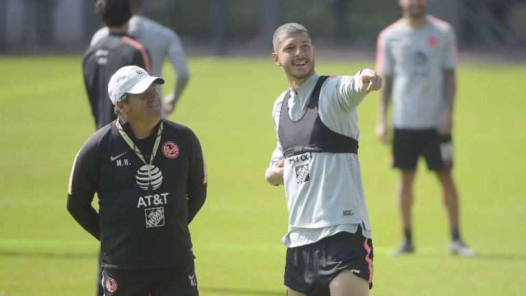 Guido Rodríguez y Miguel Herrera se reencuentran en la Copa América