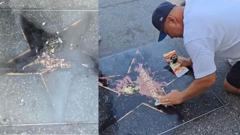 La estrella de Jenni Rivera fue vandalizada y seguidores van a limpiarla