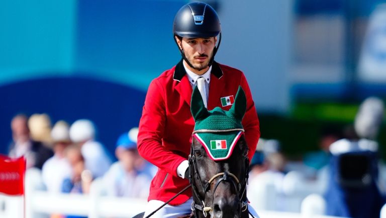 Andrés Azcárraga cae de su caballo y queda sin opción de medalla en la final de Ecuestre en París 2024