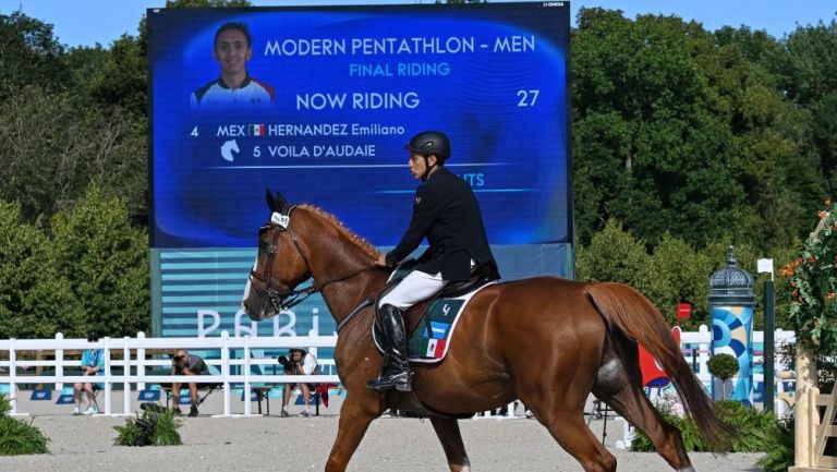 Emiliano Hernández quedó cuarto en el pentatlón moderno 