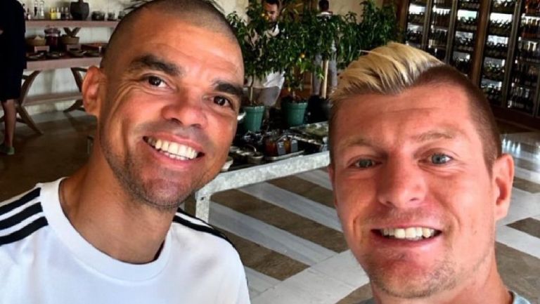 El reencuentro entre Pepe y Toni Kroos