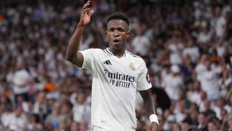 Javier Tebas, presidente de LaLiga, pide a Vinicius Jr 'Corregir su conducta en el terreno de juego'