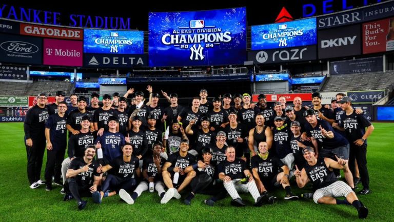 Los Yankees celebran su campeonato