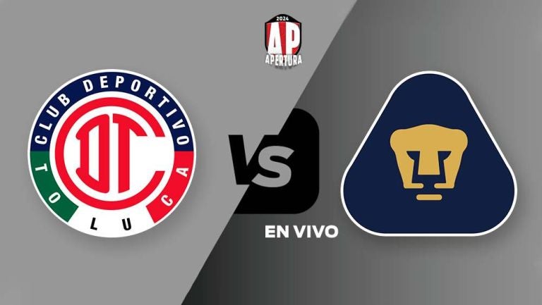 Toluca vs Pumas EN VIVO Liga MX Apertura 2024 Jornada 11