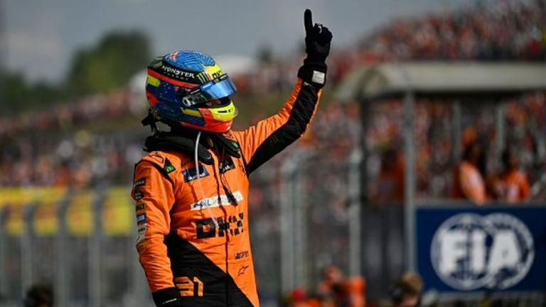 Piastri celebra una victoria en la F1