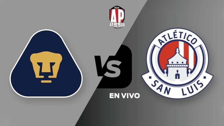 Pumas vs Atlético San Luis EN VIVO Liga MX Apertura 2024 Jornada 12